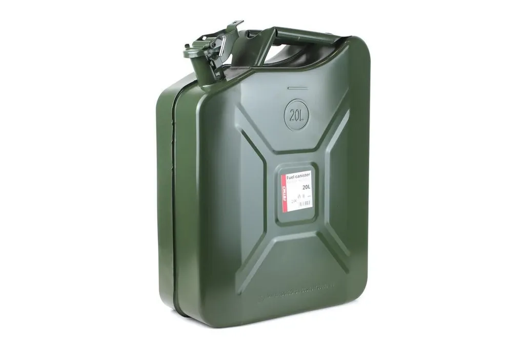 Tanica 20L Metallo Verde Militare | Jerry Can per Fuoristrada e Jeep