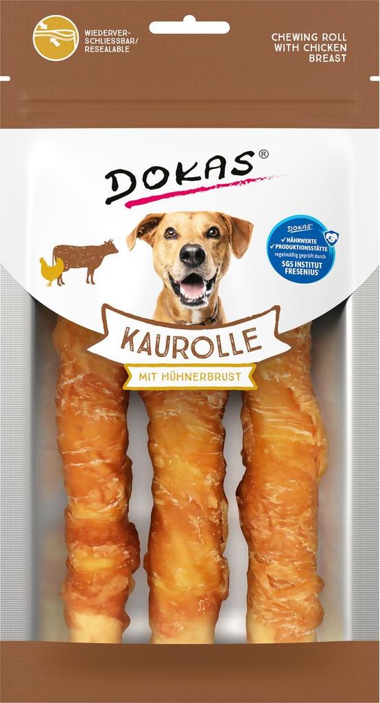 Dokas 150gx6 Kaurolle+Hühnerbrust Medium Obrázok produktu 