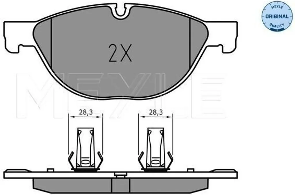 Plaquettes de frein MEYLE 025 238 9518 OE C2D3801 pour Jaguar XF XJ XK
