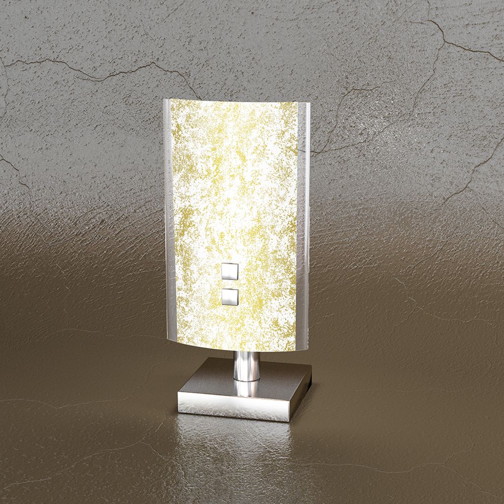 Abatjour Zeitgenössische Schatten Metall Weißes Glas Produktbild 