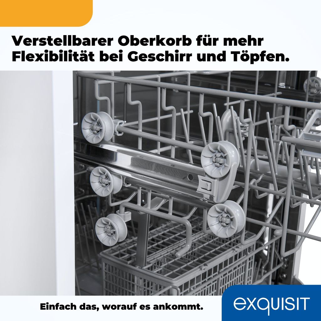 Exquisit Geschirrspüler, Spülmaschine, Unterbaufähig, Produktbild 8