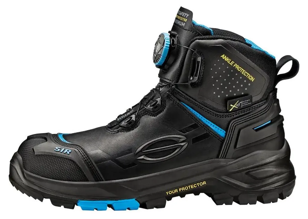 Finis les pieds mouillés avec ces bottes de sécurité S7S cuir noir T44