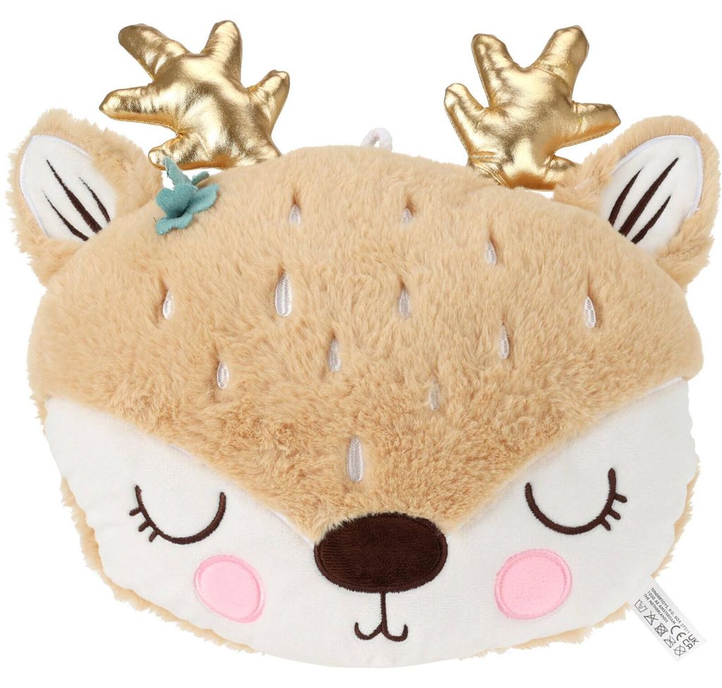 Cuscino renna in peluche, 28 x 25 x 10 cm Immagine del prodotto 