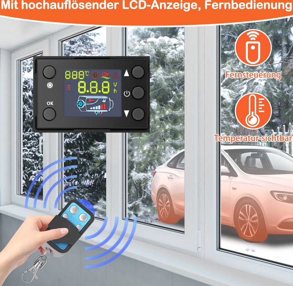 LZQ 8KW naftový ohřívač 12V naftový ohřívač vzduchu naftový Obrázek produktu 3