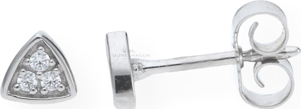 JuwelmaLux Ohrstecker 333 Weißgold Zirkonia JL39-06-0033