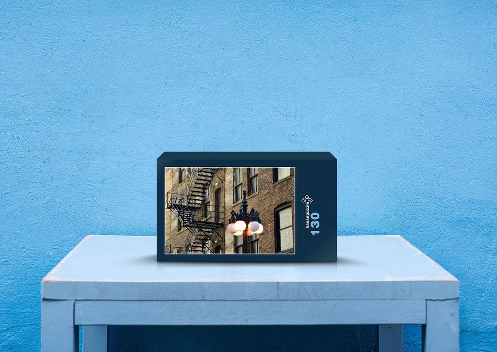 hansepuzzle 39056 - Backstein Puzzle, 130 Teile, Gebäude, 28,7 x 20,0cm mit hochwertiger Aufbewahrung, Kartonbox und wiederverschließbarem Beutel