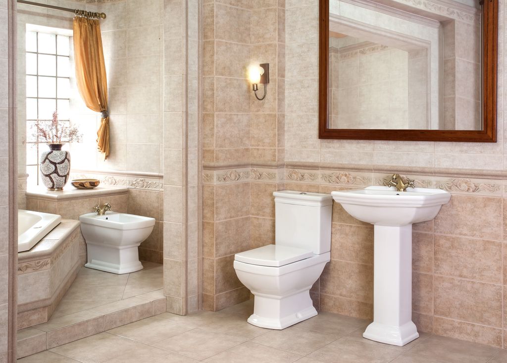 Nostalgie Retro Keramik Toilette+Waschbecken mit Säule+Sitz Soft Close KLEO-SET1