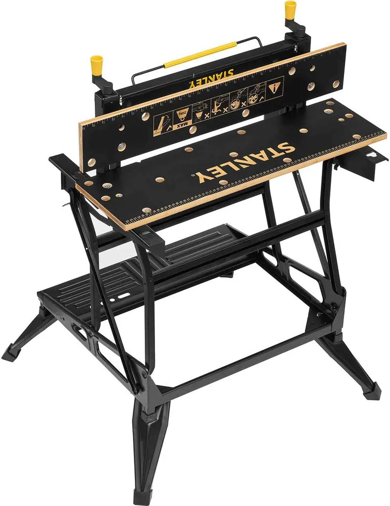 Établi portable Stanley Workmate Deluxe pour sciage et assemblage
