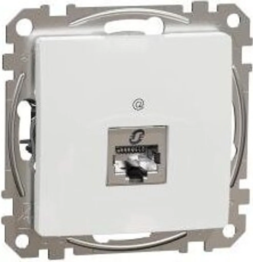 Solution Réseau Stable : Prise RJ45 Cat6 STP Schneider Sedna Blanc IP20