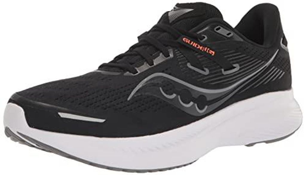 SAUCONY GUIDE 16, chaussure de course, noire/blanche, Image du produit 