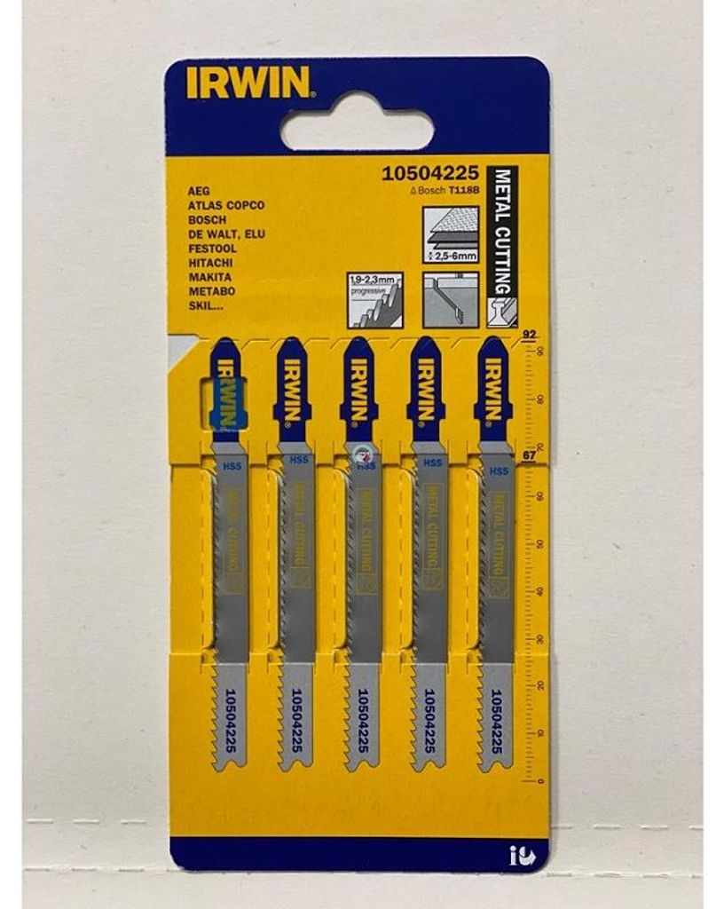 IRWIN Jig saw blades, 5PK T118B
