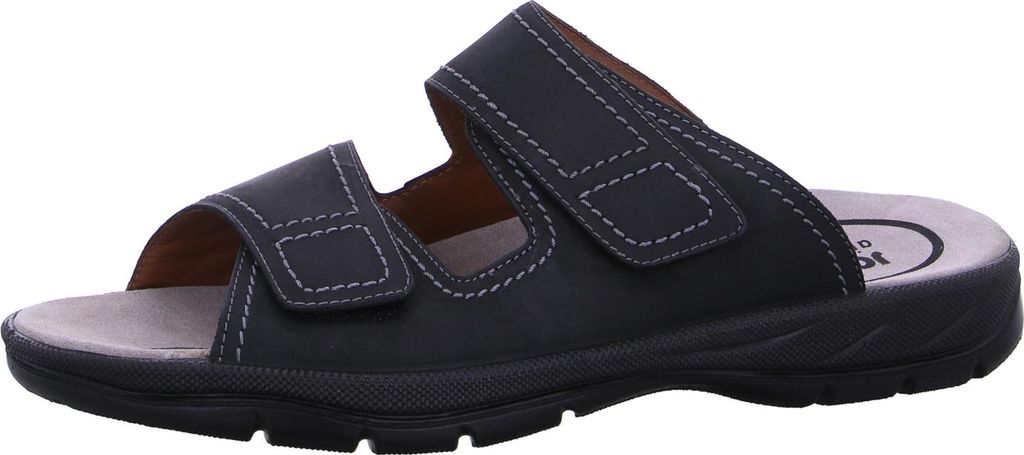 Jomos Herren Echtleder Pantolette 'Tornado' schwarz, Produktbild 