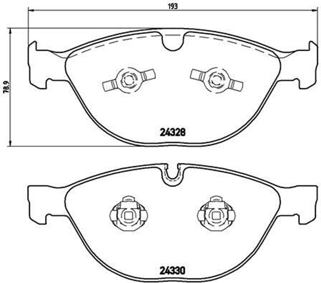 Brembo Bremsbelagsatz, Scheibenbremse Vorderachse P 06 066