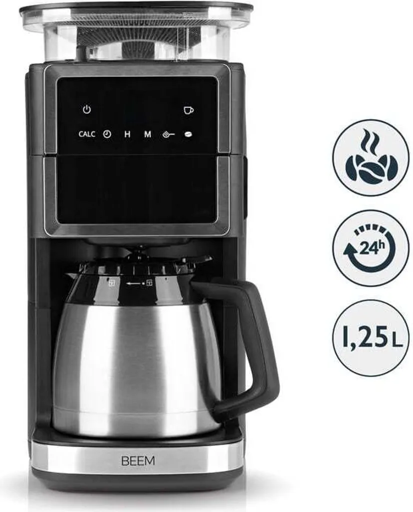 Cafetière filtre programmable avec broyeur intégré et verseuse isotherme - 2