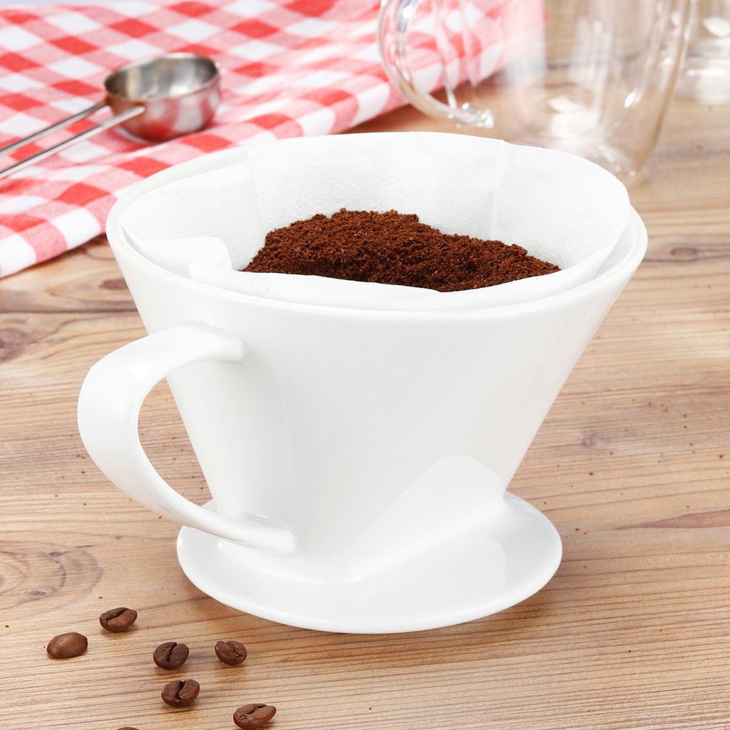 Haushalt International Kaffeefilter Gr. 4 aus Porzellan / Produktbild 