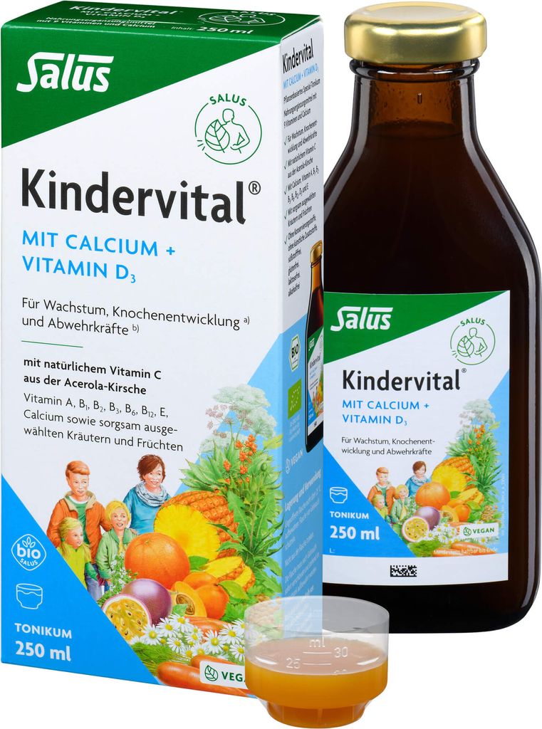 Salus Kindervital mit Calcium + Vitamin D3 Tonikum 250 ml