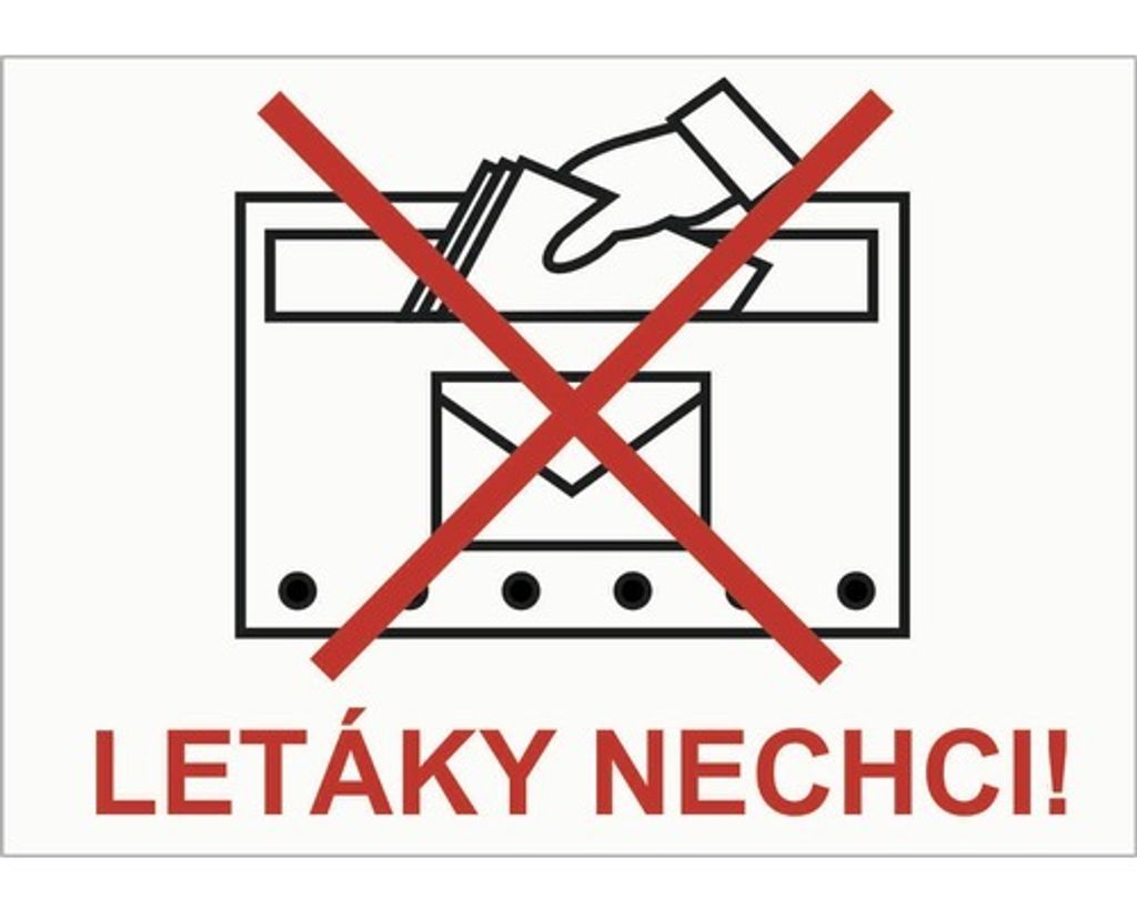 Walteco Nevhazujte reklamy do této schránky 100x70mm, Obrázek produktu 