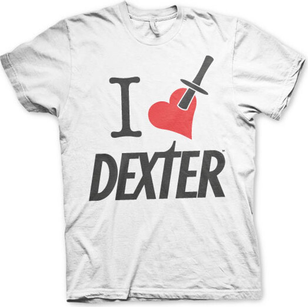 I Love Dexter T-Shirt - Large - White