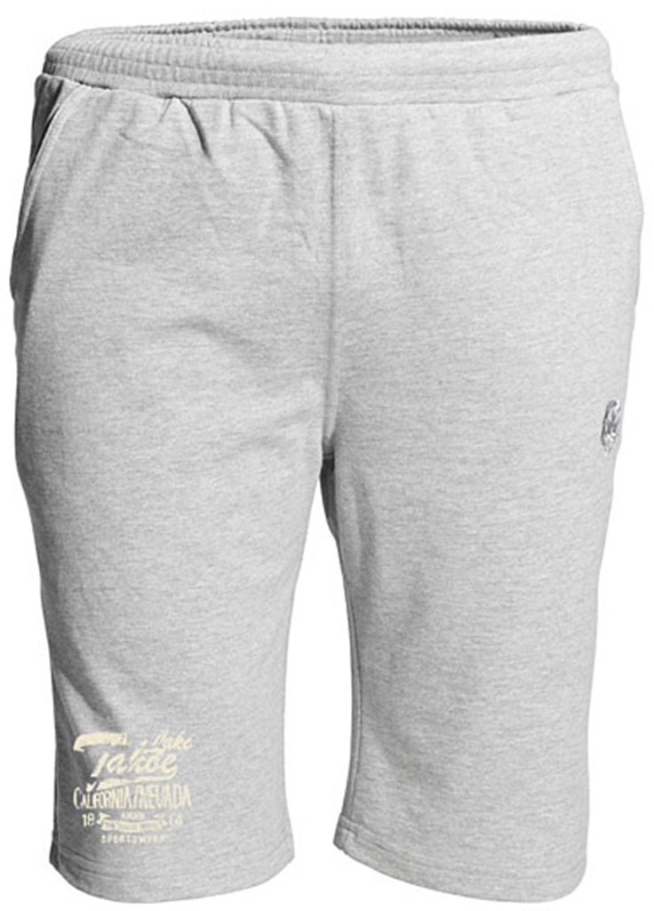 Übergrößen Sweatshort AHORN SPORTSWEAR Lake Tahoe beige Grey Melange 4XL