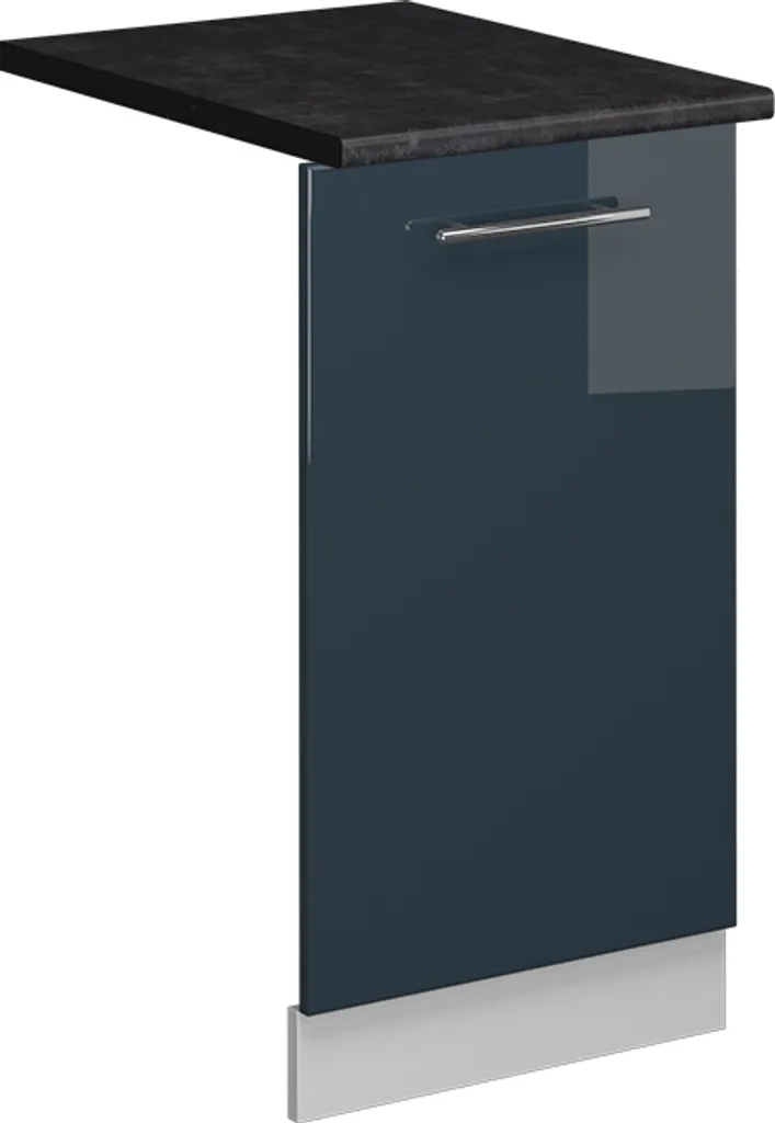 Pannello Lavastoviglie 45cm Fame-Line Vicco Blu Lucido | Arredo Cucina