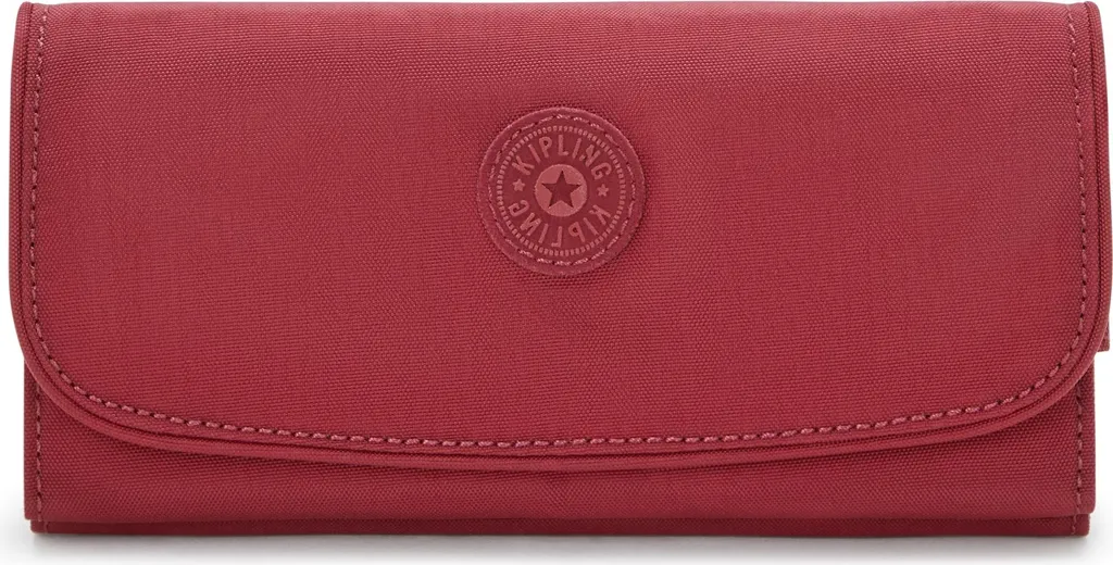 Porte-monnaie Kipling Money Land KI4191 rouge multi-compartiments femme
