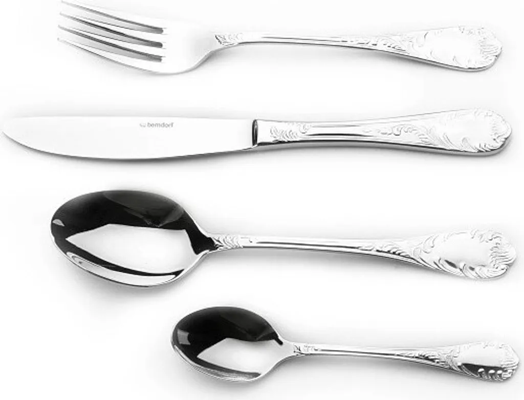 Set Regalo 24 Posate Rococò Lucido | Eleganza Senza Tempo in Acciaio