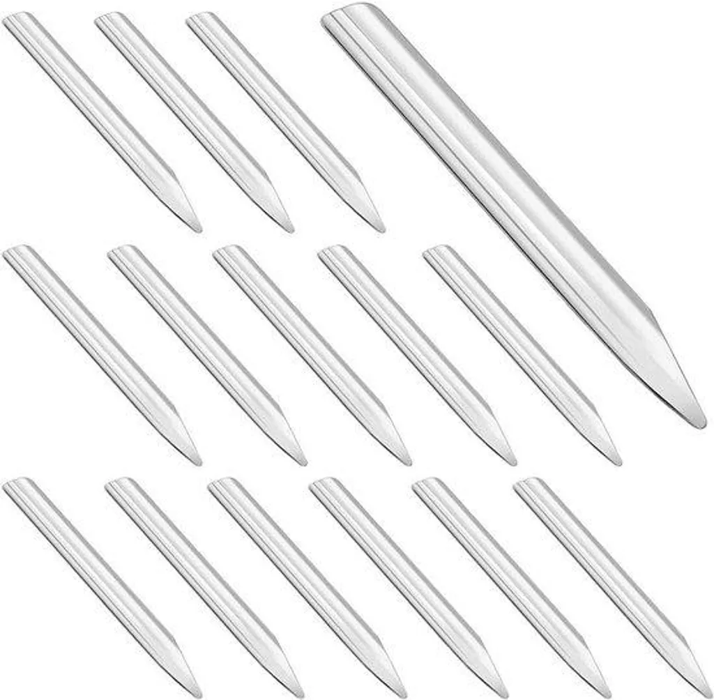 Spatules RVS Lab pour poudres et pâtes - Kit 15 pièces inox arrondies