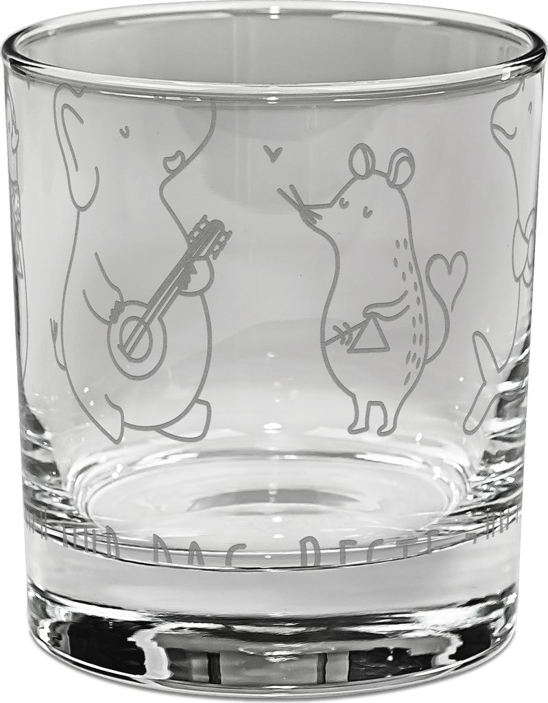 Mr. & Mrs. Panda Tumbler Big Band - Transparent - Geschenk, Produktbild 