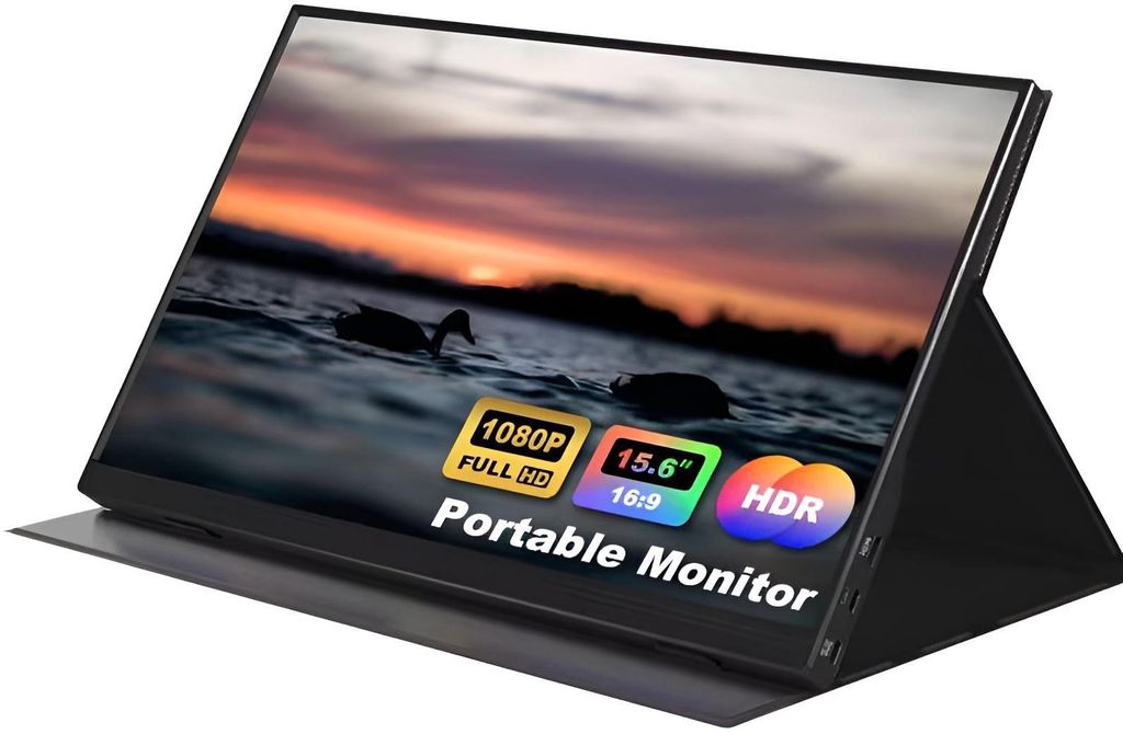 GOLDSTERN-TECH PulseStorm Gaming-Monitor USB-C & HDMI, Dual Speaker, Non-Touch Auswahl, Smart-Cover