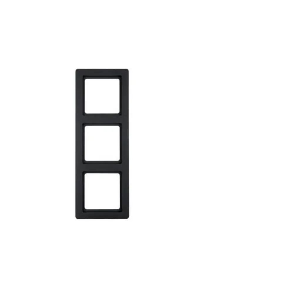 Plaque Triple Berker Q.1 Anthracite pour Centralisation des Commandes - 2