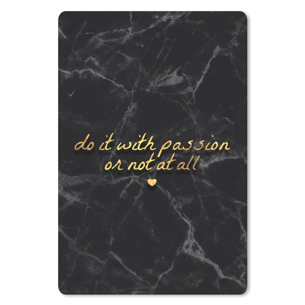 MuchoWow Mauspad Mousepad Zitate - Sprichwörter - Gold - Marmor 40x60 cm - Mousepads - Maus Mat - Pad - Mausunterlage - Schreibtisch Accesoire