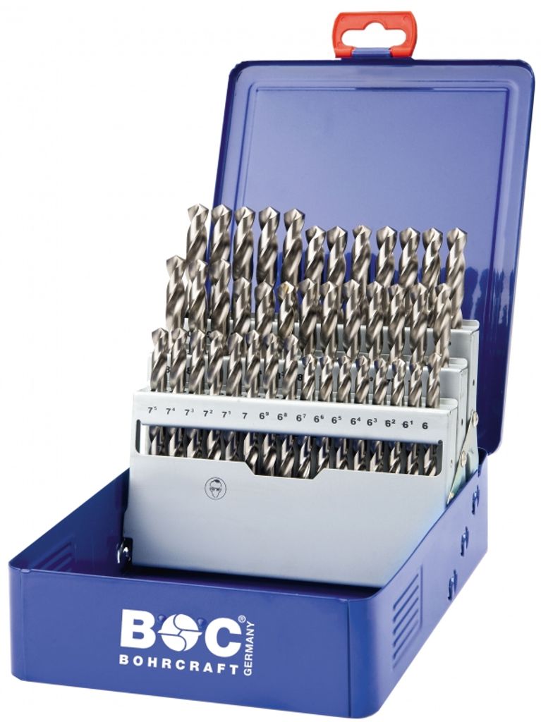 Bohrcraft Metallbohrer Spiralbohrer kurz ME601 HSS-E DIN