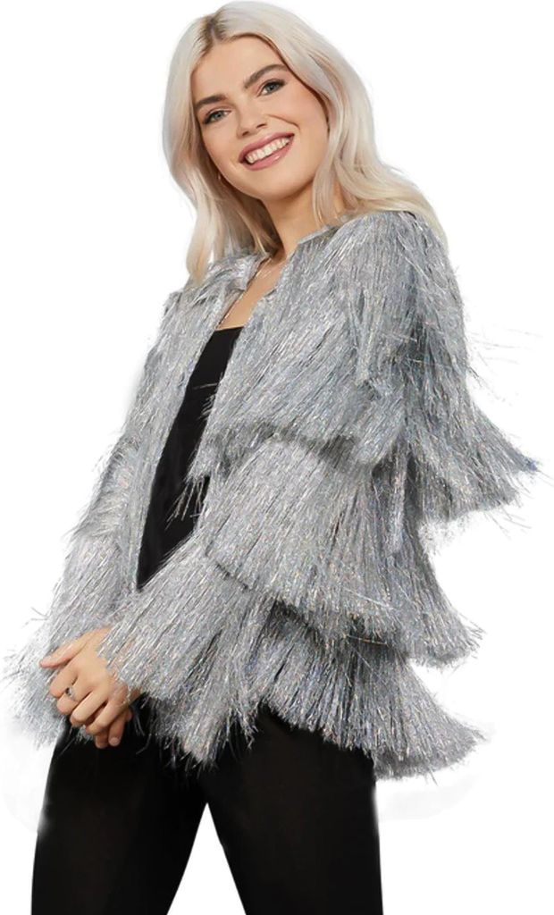 Silberne Festivaljacke für Damen - L / XL