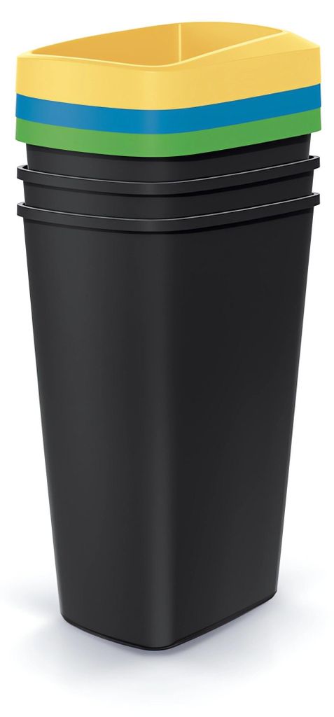 Odpadkový koš COMPACTA Q DROP SET, 3x45l Obrázek produktu 