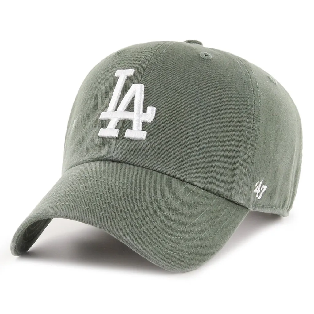 47 Brand Clean Up Dodgers Moss Braun - Cap MLB Regolabile Cotone