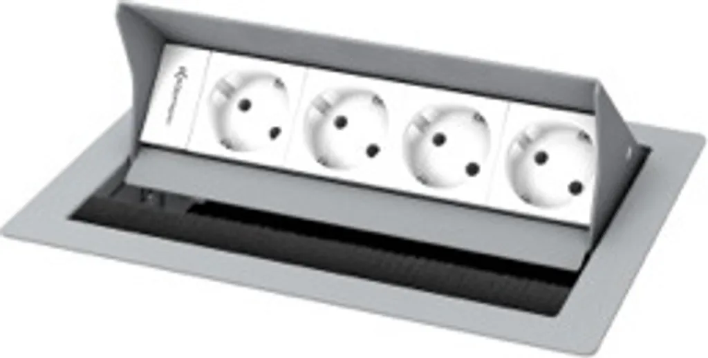 Boîtier de Prise de Table Kindermann 7492000074 Encastrable Argent - 2