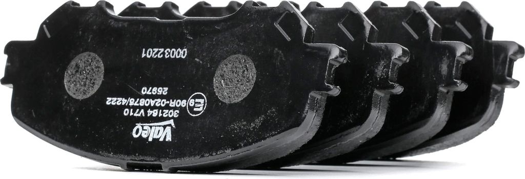 VALEO 302164 Bremsbelagsatz, Scheibenbremse OE D10604EA0A kompatibel mit Qashqai, Kadjar, Koleos