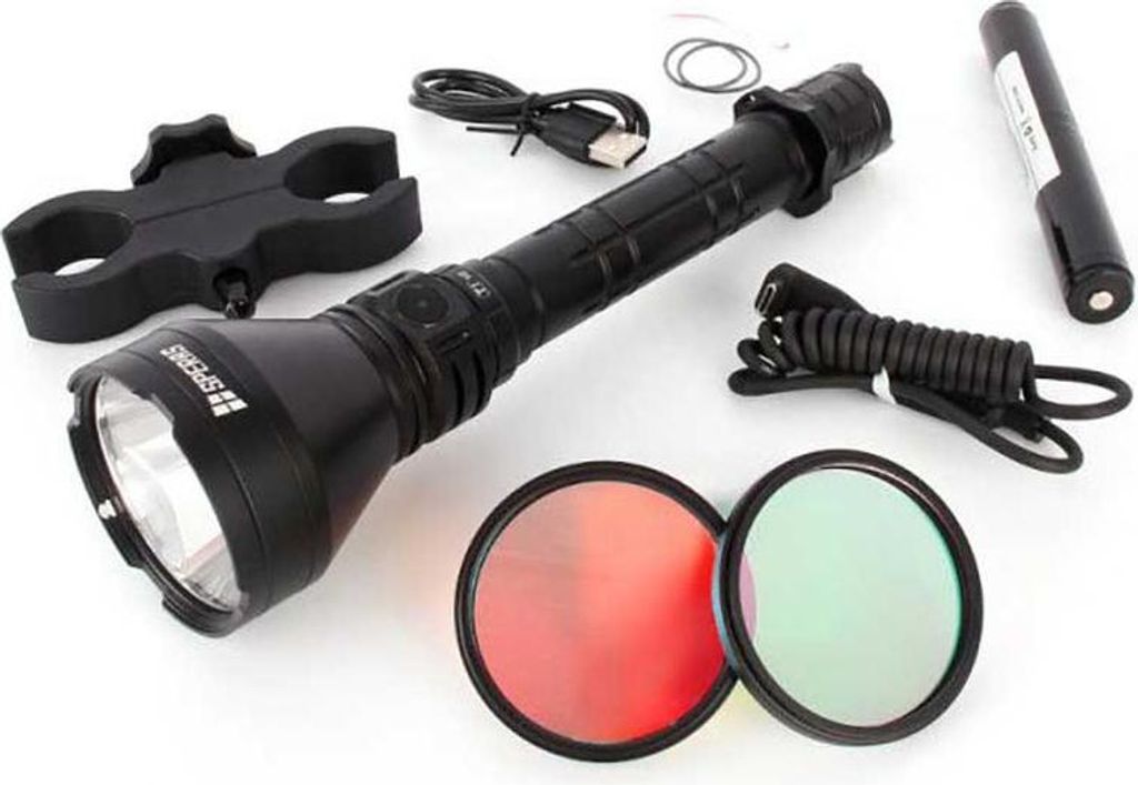 Speras T1k Red/green Hunting Kit Taschenlampe Silber 1200 Lumens Silber 1200 Lumens