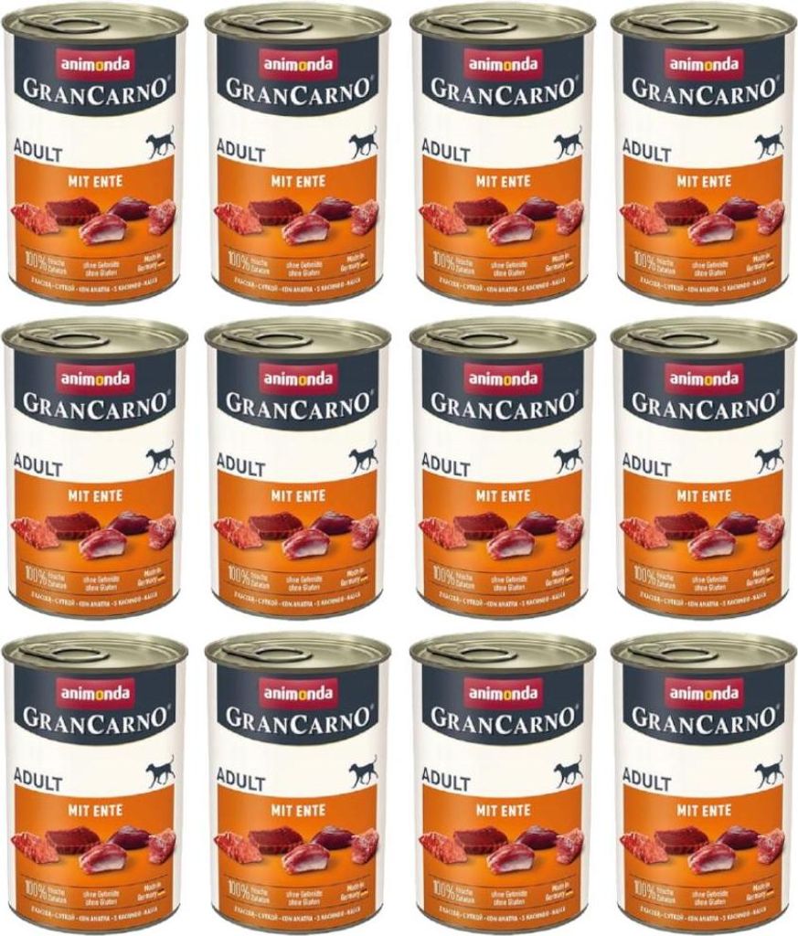 ANIMONDA GranCarno Adult with Duck - Nassfutter für Hunde - Produktbild 