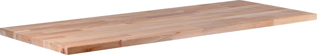 Plan de travail bois massif 1300x550x30 mm résistant et facile à rénover