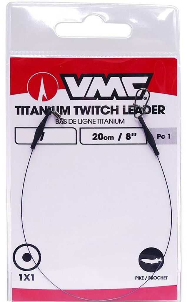 VMC Titanium Twitch Leader 1x1 20 cm 3 kg