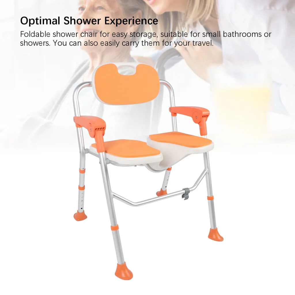 Siège de douche pliable anti-chute en alu pour douche sécurisée - 20