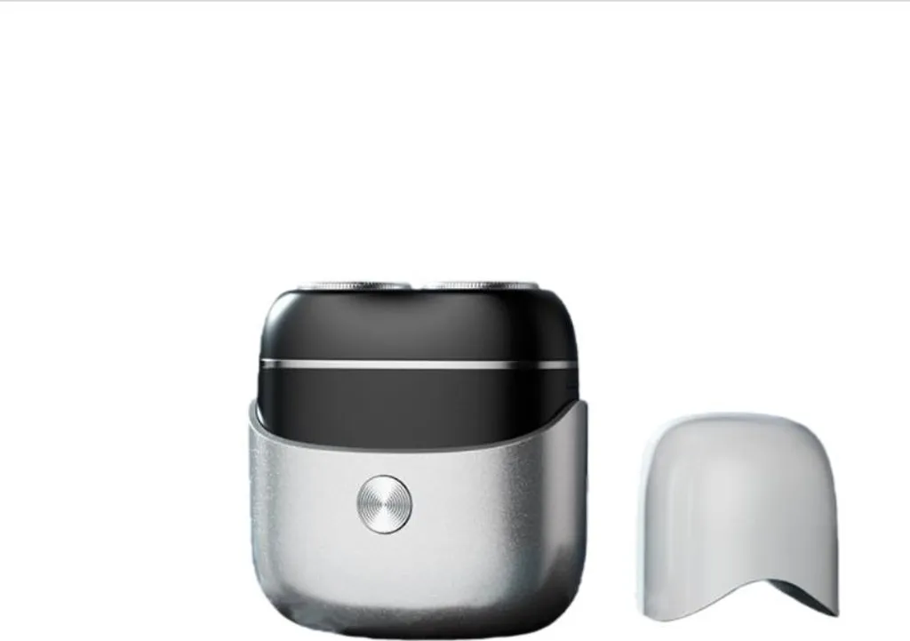 Rasoio Elettrico da Viaggio INF Argento Mini Shave USB-C Impermeabile