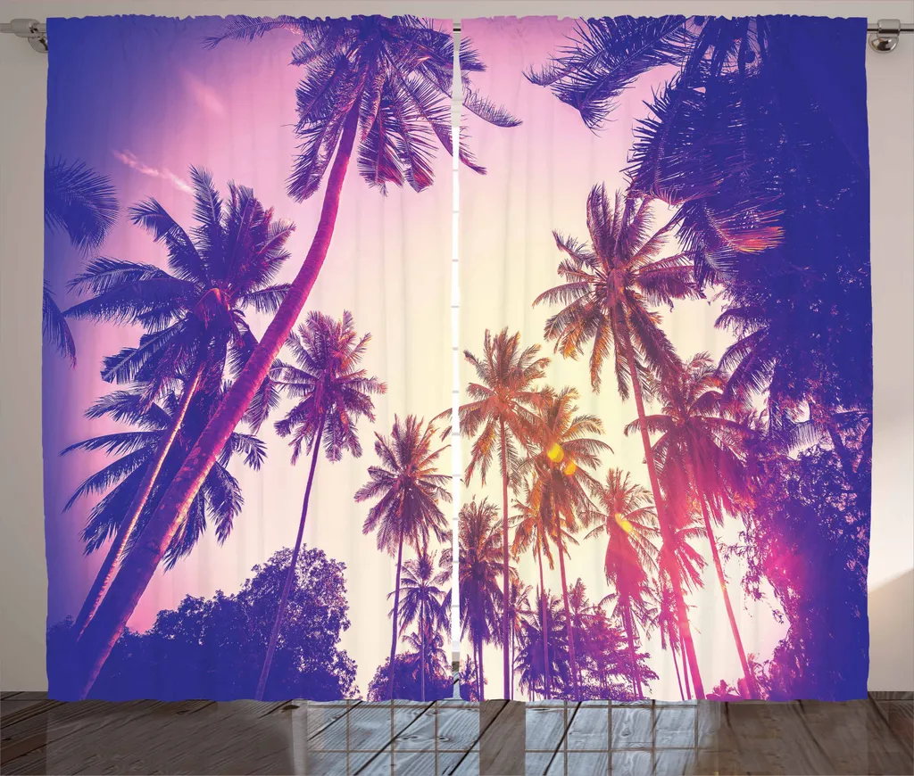 Tenda Rustica Palma ABAKUHAUS 280x225cm | Tramonto Tropicale Multicolore