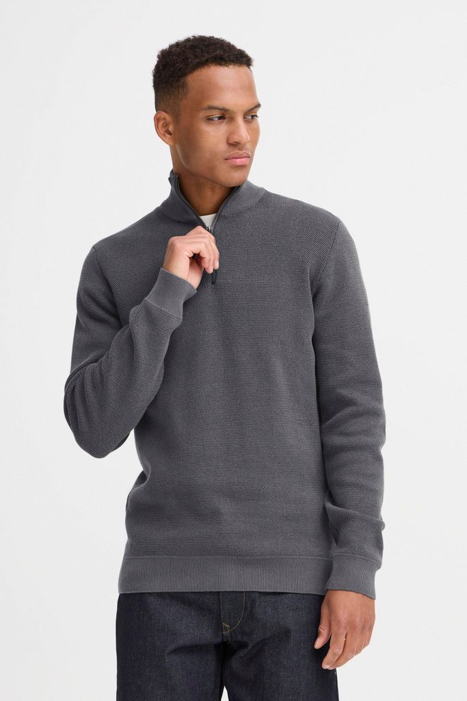 Blend BHBAAL HALF ZIPP KNIT Herren Strickpullover Troyer Feinstrick Pullover Baumwollmischung regular fit