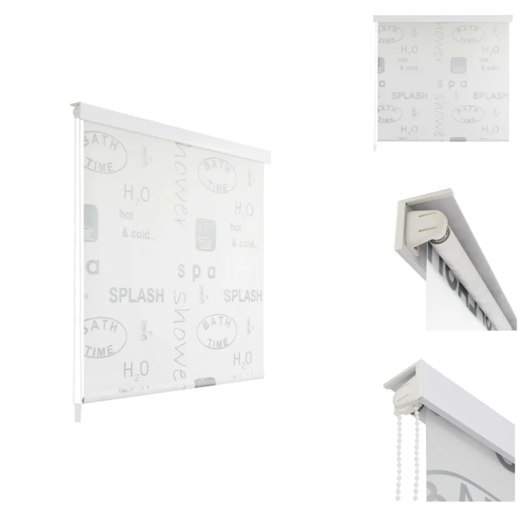 vidaXL Tenda a Rullo per Doccia 140x240 cm Splash Design | Bagno Moderno