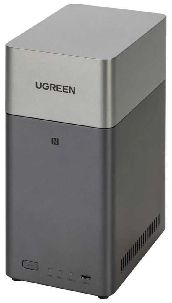Ugreen DH2300, NAS, Mini Tower, 4 GB, Grau Produktbild 