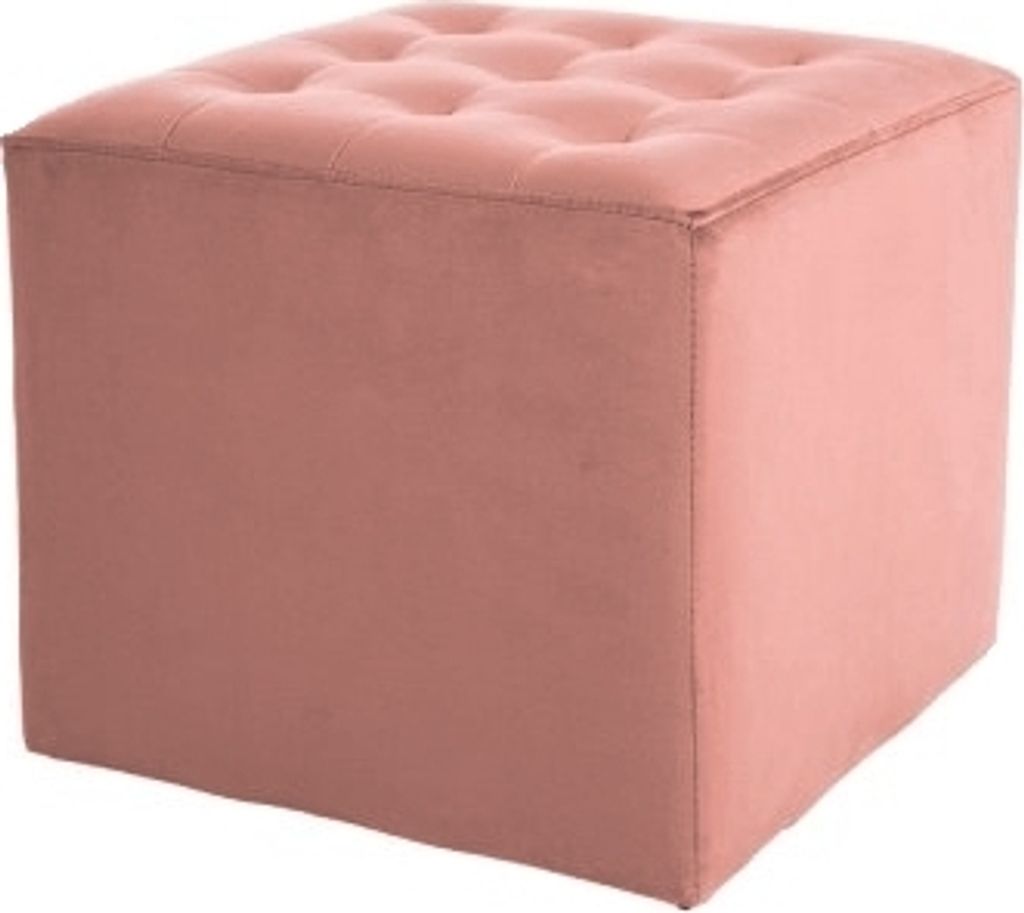 Polsterhocker ALFONS - rosa