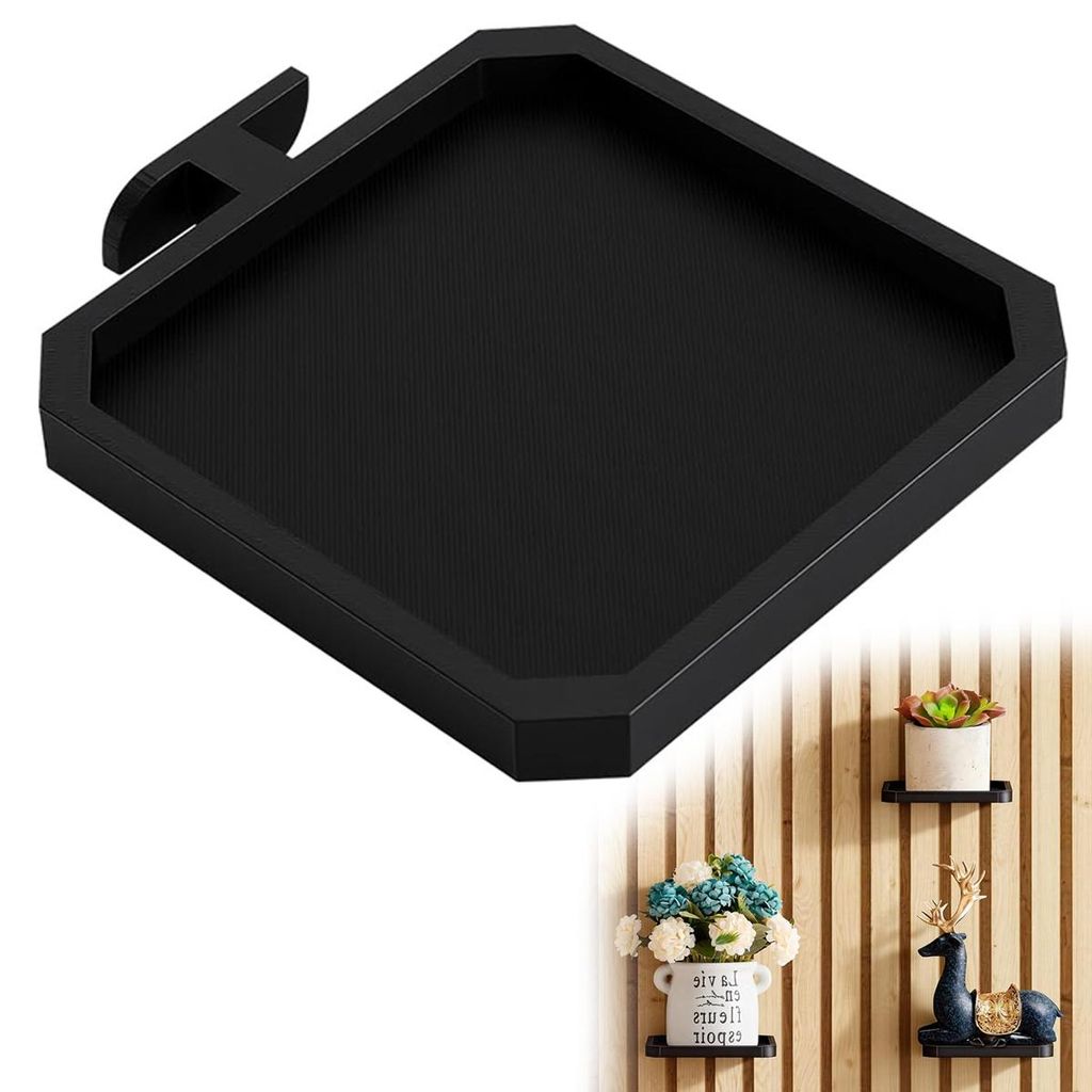 2pcs Quadratischer Untersetzer ,Pflanzenhalter für Akustikpaneele, elegant ,schützt Möbel vor Wasser, einfach anzubringen, für Zuhause oder Büro