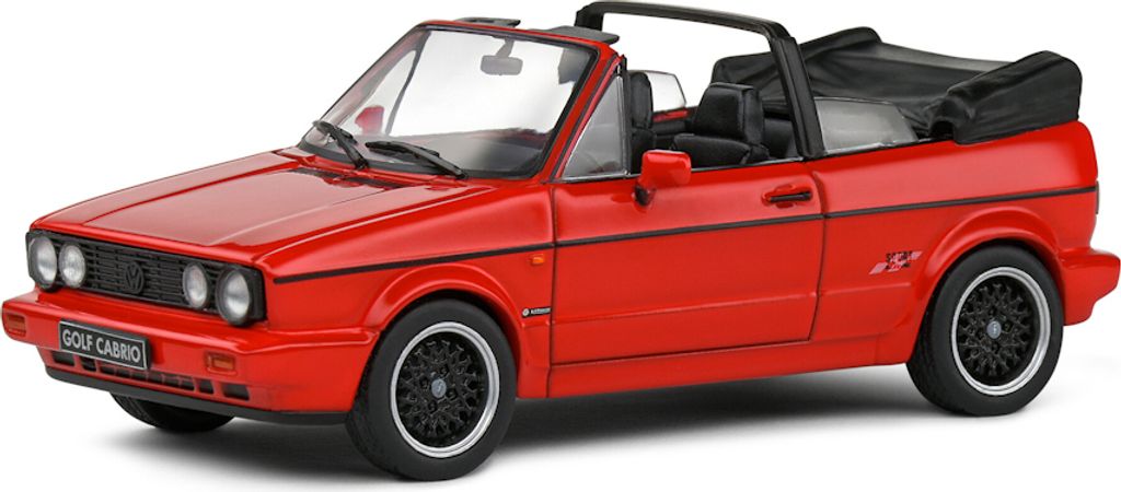 Solido 421438226 VW Golf 1 Cabrio Sportline 1992 rot 1:43 Produktbild 